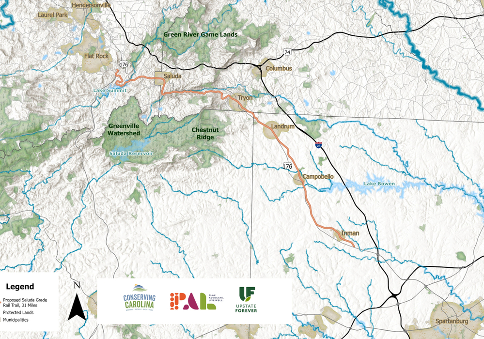 Saluda Grade Railroad Purchased for Rail Trail  